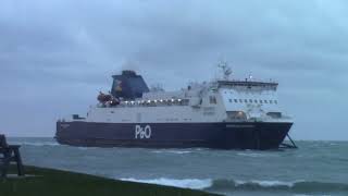 European Causeway arriving at Larne after a rough crossing from Cairnryan [upl. by Thisbee]