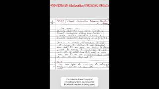 What is COPD Chronic Obstructive Pulmonary Disease Handwritten class Notes of pharmacy 📝 Phacs [upl. by Bundy]