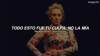 Send My Love To Your New Lover  Adele Español  Lyrics [upl. by Eiuqram372]