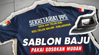 SABLON BAJU PAKAI SETRIKA  GOSOKAN  MUDAH BANGET DIJAMIN BERHASIL [upl. by Nored616]