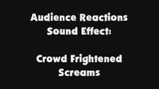 Audience Reactions SFX Crowd Frightened Screams [upl. by Tolliver]