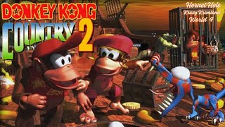 Snes Donkey Kong Country 2 Diddys Kong Quest and Krazy Kremland World 4 Hornet Hole [upl. by Eachelle748]