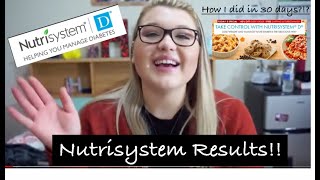 NUTRISYSTEM D REVIEW Results after 30 days [upl. by Britton]