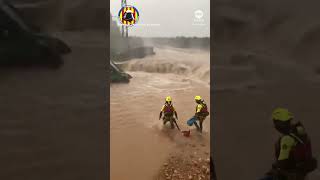 Dramatic rescues as deadly flash floods hit Spains Valencia region  ABC News [upl. by Sacha]