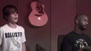 Justin Bieber singing U Got it Bad by Usher with B Cox [upl. by Grannias]