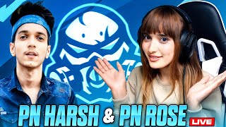 PN HARSH amp PN ROSE LIVE RANK PUSH TO GRANDMASTER 🤩🔥  PNHARSH SHORTS PNROSE FREEFIRELIVE [upl. by Silvers683]