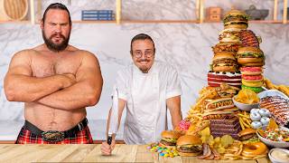 Cooking For The World’s Strongest Man 10000 Calories [upl. by Gulgee]