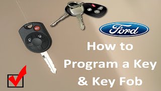 How to Program a Ford key and key fob with ease [upl. by Ramma392]