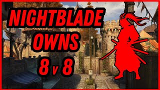 ESO PvP  Nightblade Meant For NEW BGs  Battleground Chronicles [upl. by Nitaf325]