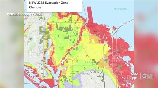 Pinellas County updates hurricane evacuation zones change affects nearly 48K households [upl. by Claudetta]