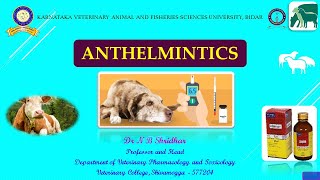 ANTHELMINTICSINTRODUCTIONBENZIMIDAZOLE BY DR N B SHRIDHAR 3062021 [upl. by Pitt]