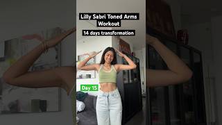 14 days transformation  Lilly Sabri Arms workout armsworkout [upl. by Parsaye576]