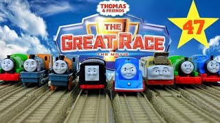 THOMAS AND FRIENDS THE GREAT RACE 47  TRACKMASTER DIESEL 10 Kids Playing Toy Trains [upl. by Arraet260]