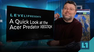 A Quick Look at Acer Predator XB323QK [upl. by Ytok184]