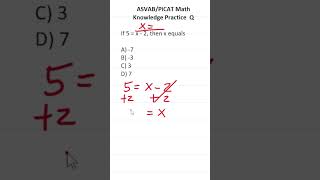 ASVABPiCAT Math Knowledge Practice Test Question Solving Equations acetheasvab with grammarhero [upl. by Dnalyram]