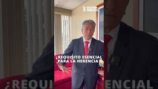 ¿Requisito esencial para la herencia infórmate abogado posesión herencia [upl. by Yxor]