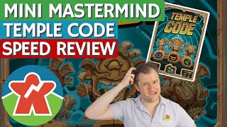 Temple Code  Board Game Review  I Shall Call Him    Mini Mastermind [upl. by Genaro]