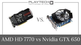 PlaytechTV  AMD Radeon HD 7770 vs Nvidia GeForce GTX 650 Graphics Card Comparison [upl. by Ehtylb]