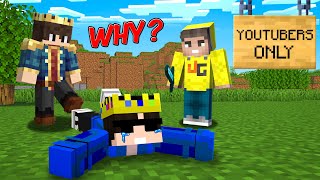 I Found Secret Minecraft Youtubers Only SMP [upl. by Lilias854]