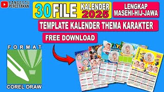 TEMPLATE KALENDER 2025  DOWNLOAD TEMPLATE KALENDER TERBARU [upl. by Crellen]