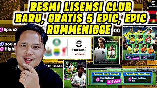 RESMI LISENSI CLUB BARU EVENT GRATIS KOIN KAMPANYE BONUS SETELAH MAINTENANCE EFOOTBALL 2024 MOBILE [upl. by Tova]