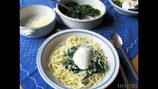 Schnippelboy  Hauseigene Spaghetti Spinat Burrata und Obstsalat [upl. by Pilihp]