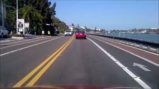 Driving Gulf Boulevard  Indian Shores Florida  North Section [upl. by Nosneh390]