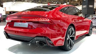 2022 Audi RS7 Quattro 591HP Sportback Tango Red Metallic  InDepth Video Walk Around [upl. by Ylhsa308]