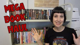 Horror Book Haul  Over 100 Books [upl. by Nylhsa]