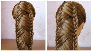 Tuto coiffure queue de cheval originale et simple 🌸 Coiffure avec tresse facile à faire [upl. by Eitteb]