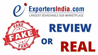 Exportersindia Review  Exportersindia Fake Or Real  Online Platform  Exportersindia Export 2021 [upl. by Daberath]