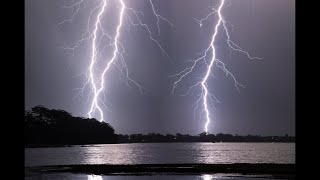 Some great night lightning Ulladulla and Jervis Bay NSW Dec 89 [upl. by Hudson]