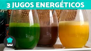 3 JUGOS NATURALES para el AGOTAMIENTO FÍSICO 🍊🥛 ¡Licuados para Tener ENERGÍA Todo el Día [upl. by Sisco]