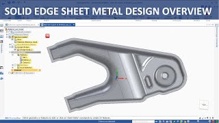 Solid Edge Sheet Metal Design Overview [upl. by Rellim910]