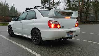 04 WRX STI Stock Exhaust with Catless Downpipe EJ257 [upl. by Eudoxia312]