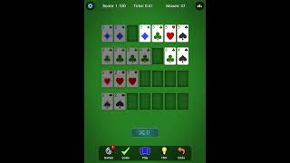 Addiction Solitaire by MobilityWare  Shuffle Cards Sound Effect shorts [upl. by Poppo592]