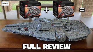 I combined 2 LEGO Star Wars UCS Millennium Falcons Part 2  FULL REVIEW [upl. by Aihseket]