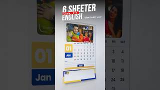 6 Sheeter Wall Calendar 2025  English  Code 312 [upl. by Birchard]