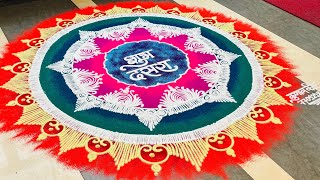 Diwali special rangoli design✨Sanskar bharti rangoli design [upl. by Llet]