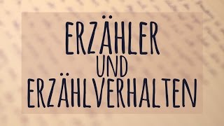 Erzähler und Verhalten einfach erklärt  Ich ErErzähler  Auktorial Personal Neutral [upl. by Eikceb]