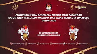 EVENT ORGANIZER STUDIO AHA  UNDIAN PASLON WALIKOTA amp WAKIL WALIKOTA KOTA SUKABUMI 2024 [upl. by Fagen]