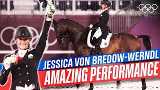 Dressage Freestyle Jessica von BredowWerndl amp Dalera BB at Tokyo 2020 🐴 [upl. by Nealey392]