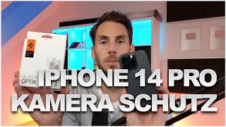 iPhone 14 Pro Kameraschutz im Test  Spigen GlastR Optik OlisWelt [upl. by Ailuj]