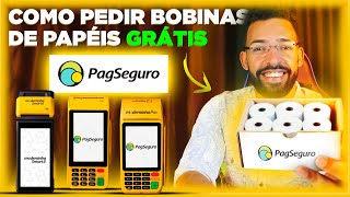 PAGSEGURO COMO PEDIR BOBINAS DE PAPEL GRATIS 2023 PASSO A PASSO PAGBANK [upl. by Monia871]