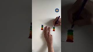 Experiment für Kinder  Wachsender Regenbogen  Wunderschön und ganz einfach [upl. by Spiros807]