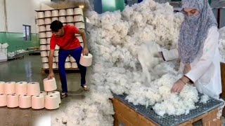 Cotton To Yarn Manufacturing ll Complete Process ll Ring Spinning ll Manufacturing Units [upl. by Farro]