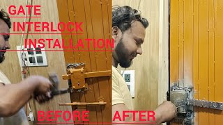 Door Interlock Fitting How To Gate Interlock Installation [upl. by Nira824]