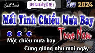 Mối Tình Chiều Mưa Bay Karaoke 8x9x Tone Nam Beat Chuẩn 2024 [upl. by Allebram]