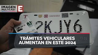 Suben precio de servicios y trámites vehiculares este 2024 [upl. by Fidel]