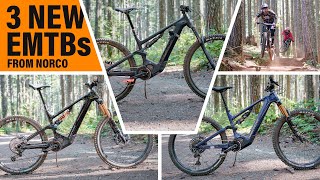 New 2022 Norco VLT eMTB Line We ride the new Norco Range VLT Sight VLT and Fluid VLT eBikes [upl. by Mathis]